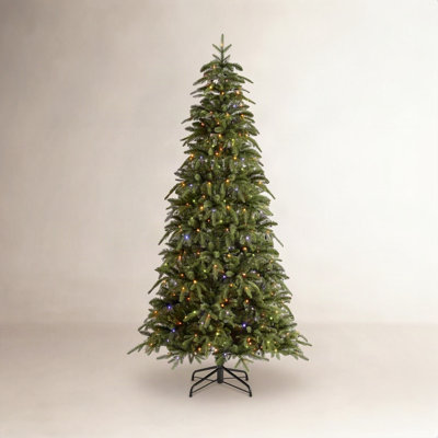 The Holiday Aisle® Hachmin Slender Pre-Lit Fir Christmas Tree